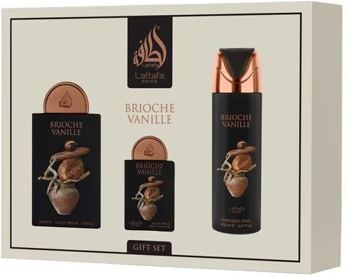 Lattafa Pride Brioche Vanille парфумерний набір унісекс 100 мл + 20 мл + 200 мл