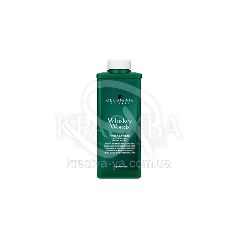 Пудра для тіла Clubman Reserve - Whiskey Woods Ornstarch Powder, 255 г