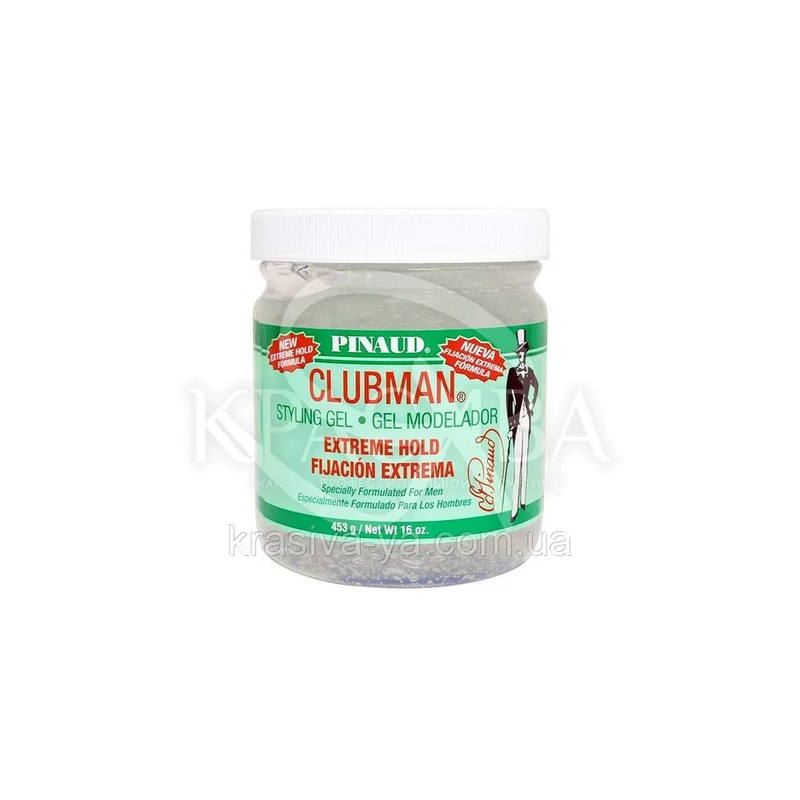 Гель для укладання волосся екстремальної фіксації Clubman Extreme Hold Styling Gel, 453 р