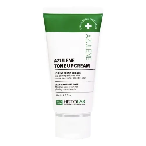 Сонцезахисний заспокійливий тональний крем з азуленом HISTOLAB Azulene Tone Up Cream — обʼєм 50 мл