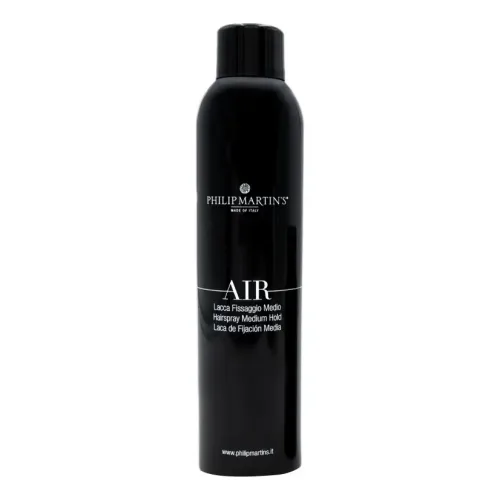 Лак для волосся середнього ступеня фіксації PHILIP MARTIN`S Air Lacca Black — обʼєм