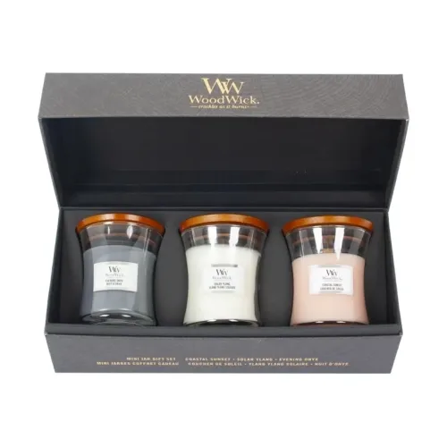Набір свічок WOODWICK Mini Evening Onyx, Coastal Sunset, Solar Ylang