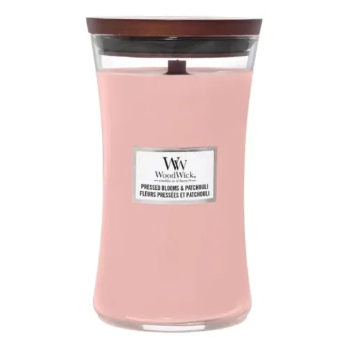 Ароматична свічка з ароматом квітів WOODWICK Large Pressed Blooms & Patchouli — вага 609 г