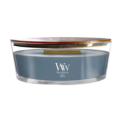 Ароматична свічка з ароматом морської солі та перлин WOODWICK Ellipse Tempest — вага 453 г