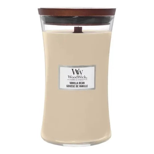 Ароматична свічка з ароматом чистої ванілі WOODWICK Large Vanilla Bean — вага 609 г