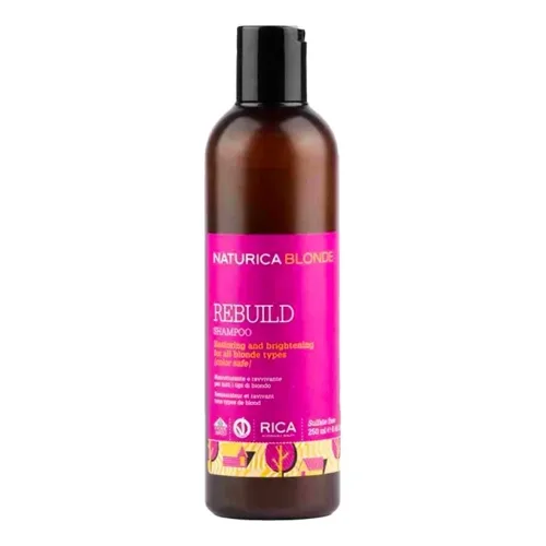 Шампунь для відновлення фарбованого волосся RICA Rebuild Shampoo — обʼєм 250 мл