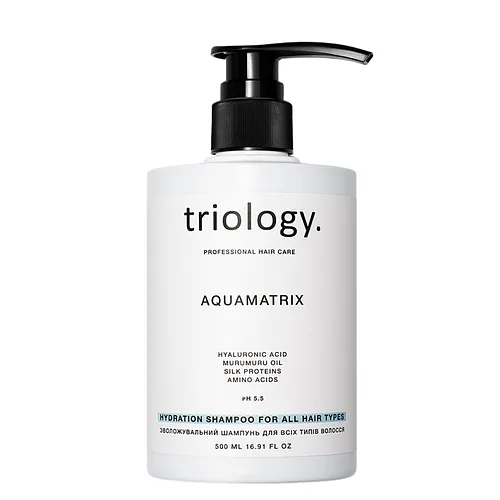 Шампунь для волосся зволожувальний Triology Aquamatrix з гіалуроновою кислотою, 500 мл