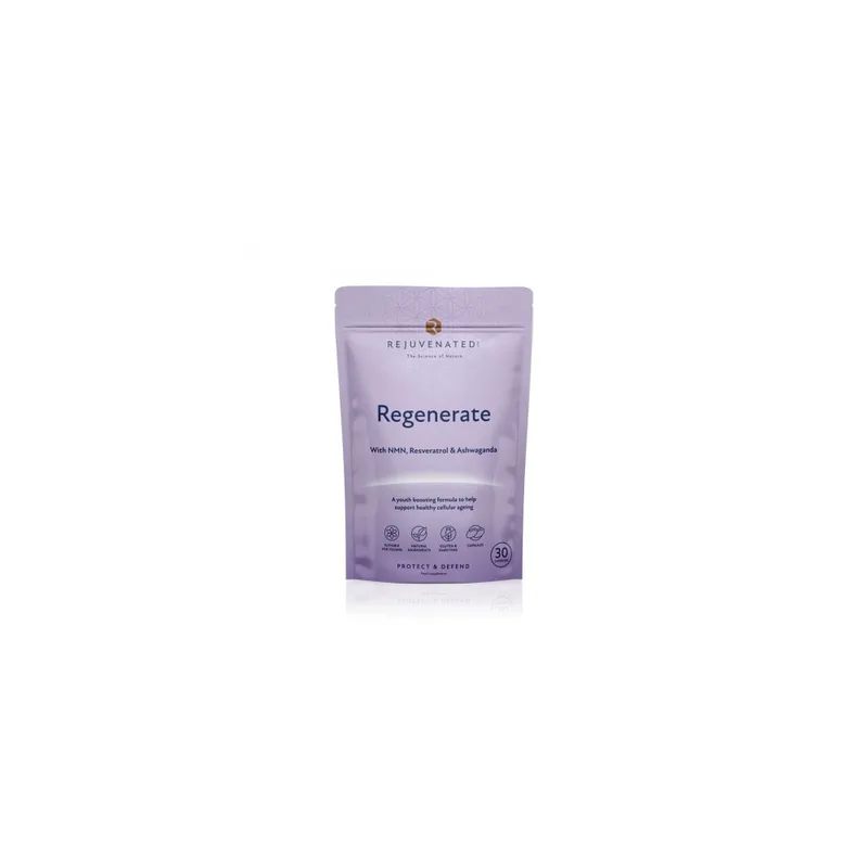 Rejuvenated Regenerate NAD+ - Активні капсули для відновлення та захисту ДНК клітин, 30 капсул