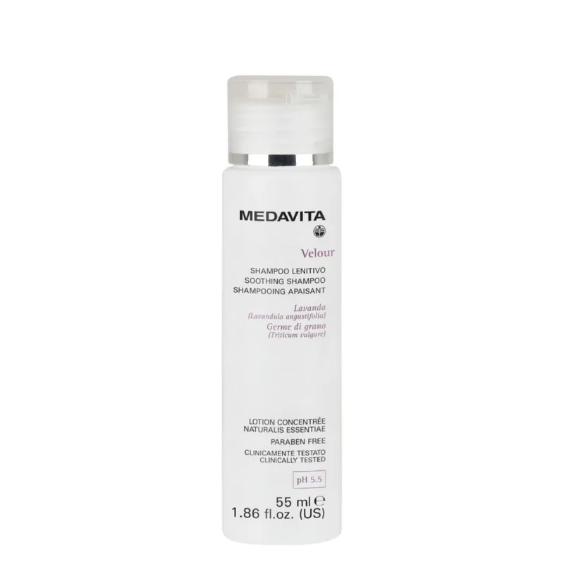 Medavita Velour Shampoo Lenitivo Заспокійливий шампунь для чутливої шкіри голови