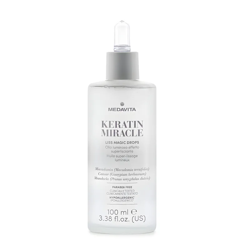 Medavita Keratin Miracle Liss Ультрарозгладжувальні краплі-бустер для гладкості волосся Magic Drops 100 мл