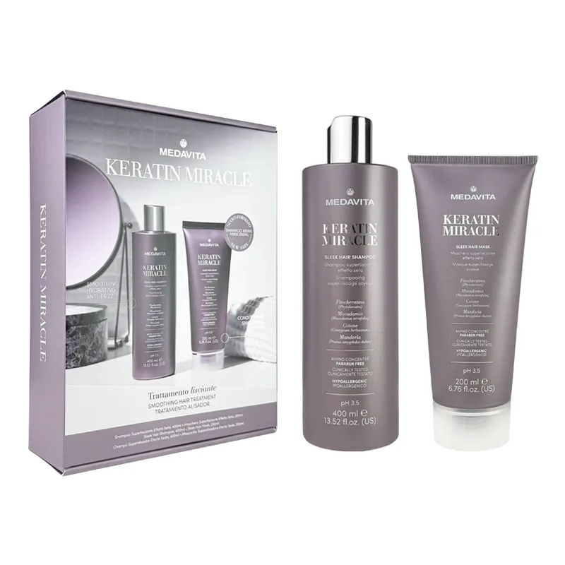 Medavita KERATIN MIRACLE Набір для розгладження неслухняного та пухнастого волосся