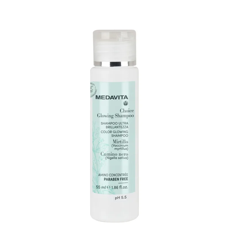Medavita Choice Glowing Shampoo Живильний шампунь «Сяйво кольору» для фарбованого та тьмяного волосся усіх типів