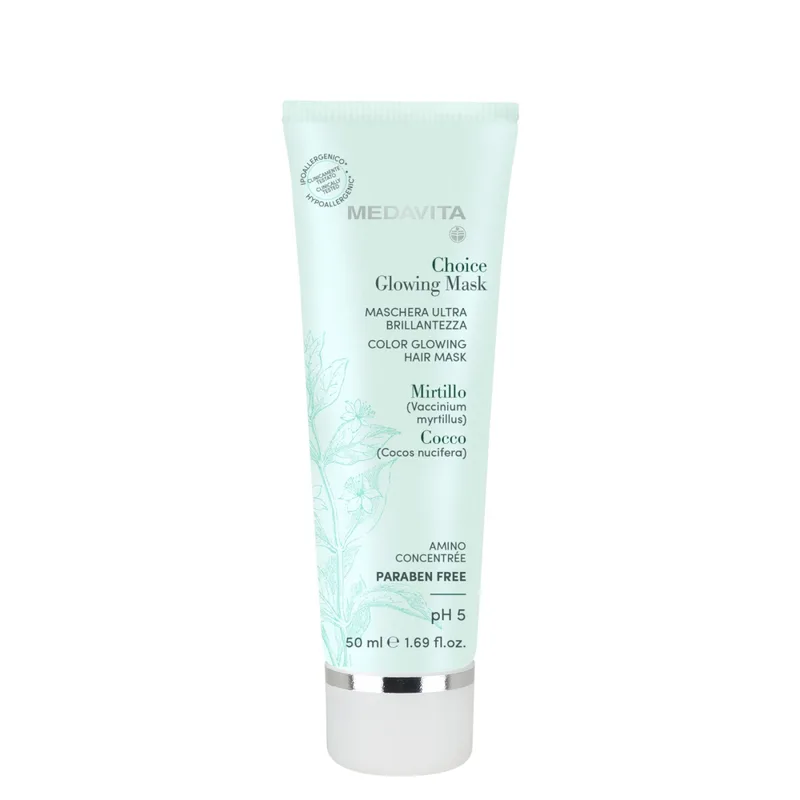 Medavita Choice Glowing Mask Marschera Ultra Brillantezza Живильна маска для волосся «Сяйво кольору»