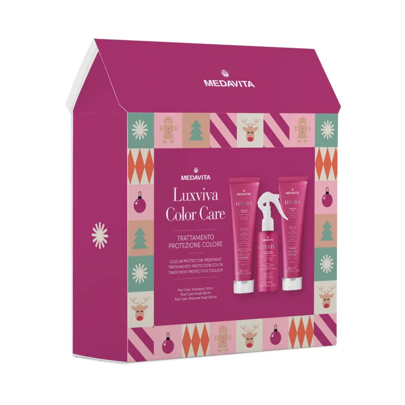 Medavita LUXVIVA Christmas kit Набір різдвяний для захисту кольору фарбованого волосся