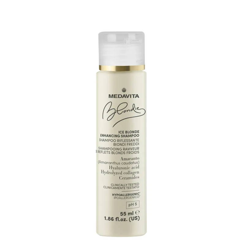 Medavita Blondie Ice Blonde Enhancing Shampoo Відновлюючий шампунь для підсилення холодних відтінків блонду