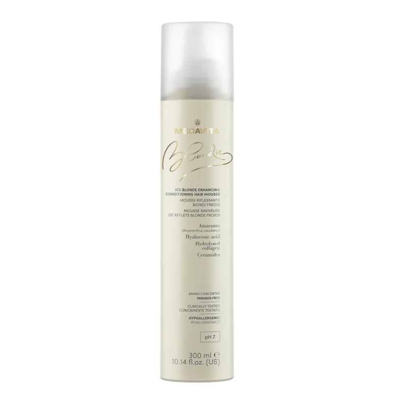Medavita Blondie Ice Blonde Enhancing Conditioning Hair Mousse Зволожувальний мус-кондиціонер для холодних відтінків блонду 300 мл