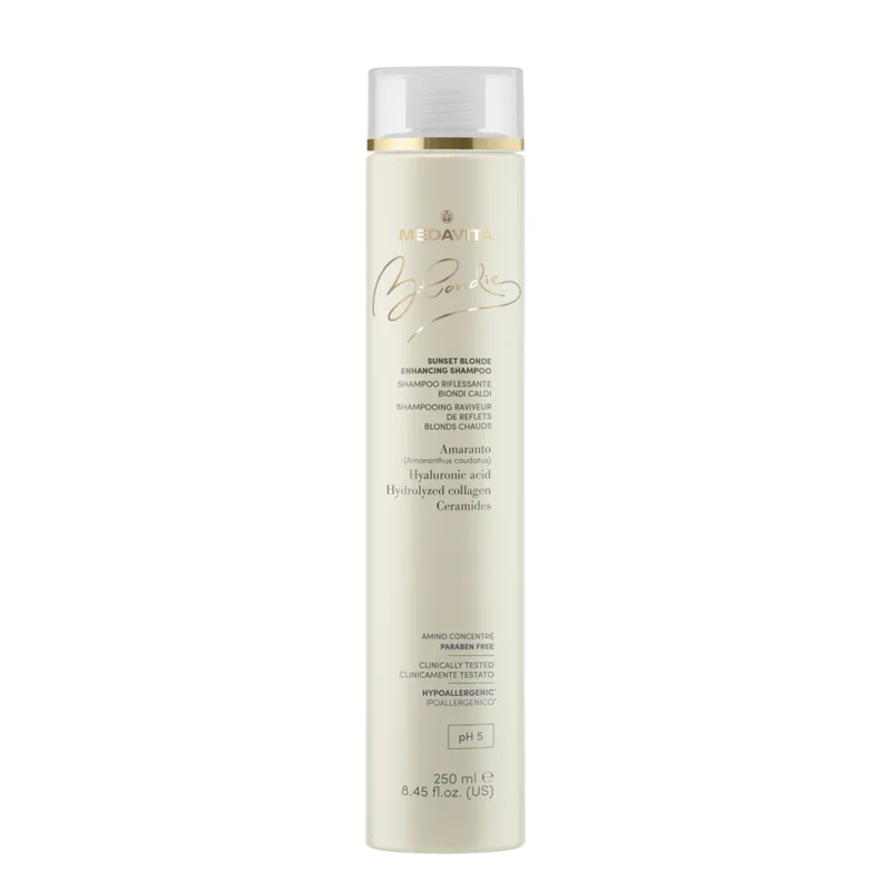 Medavita Blondie Sunset Blonde Enhancing Shampoo Відновлюючий шампунь для підсилення теплих відтінків блонду