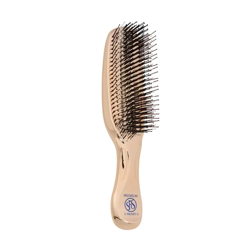 S-Heart-S Scalp Brush World Premium Long Champagne Gold Розчіска для волосся золотиста