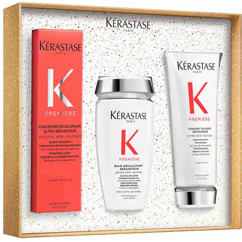 Premiere Luxury Holiday Gift Set - Набір догляду за волоссям: підготовчий засіб, шампунь та кондиціонердля всіх типів пошкодженого волосся