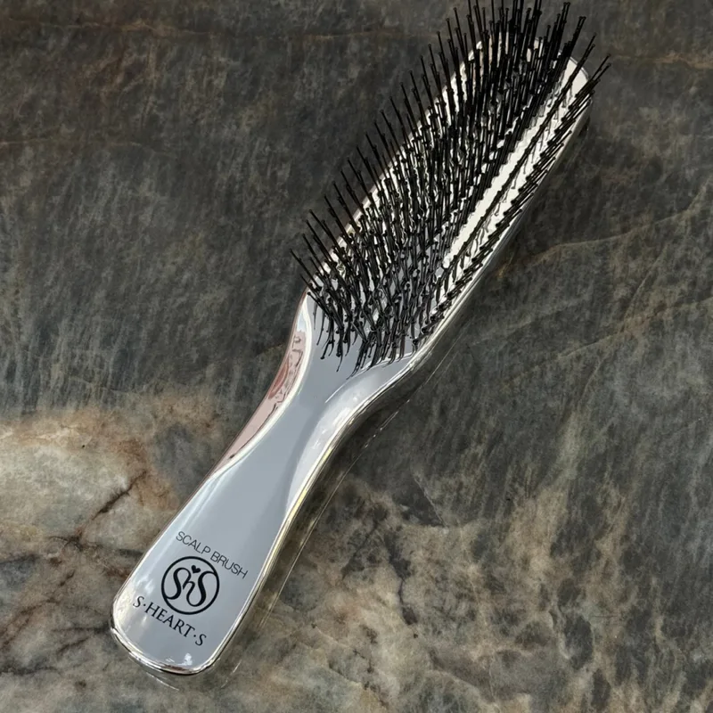 S-Heart-S Scalp Brush for Professional Long Silver Розчіска для волосся срібляста