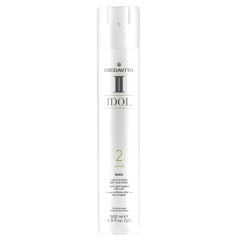 Medavita Idol Light Shaper Dry Hair Spray Лак для волосся легкої фіксації з ультрасухим фінішем Satin 2 500 мл