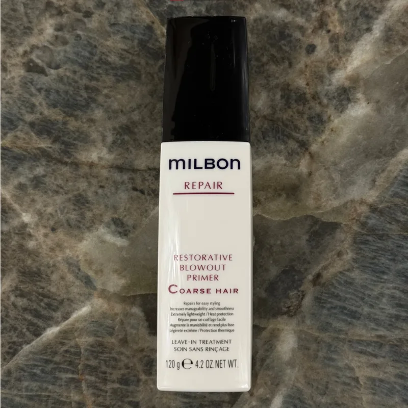 Milbon Professional Restorative Blowout Primer Coarse Hair Відновлююча есенція для жорсткого та пористого волосся 120 г