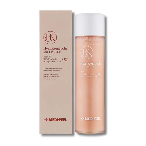 Зволожуючий тонер із комбучею - Medi-Peel Hyal Kombucha Tea Tox Toner 2шт
