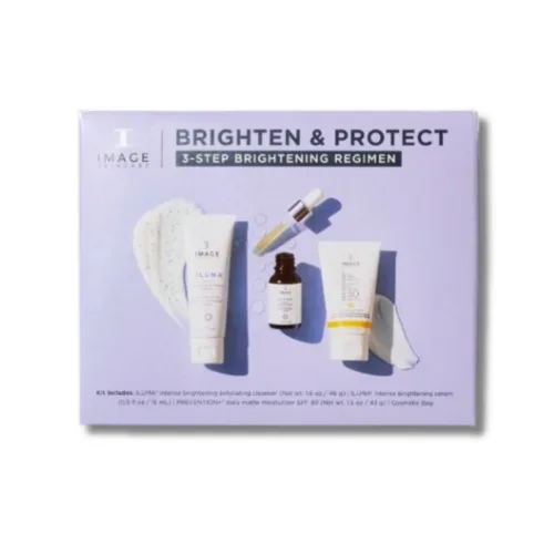 Набір для освітлення та захисту шкіри обличчя - Image Skincare Facial Set Brighten &amp; Protect Kit 3-Step Brightening Regimen