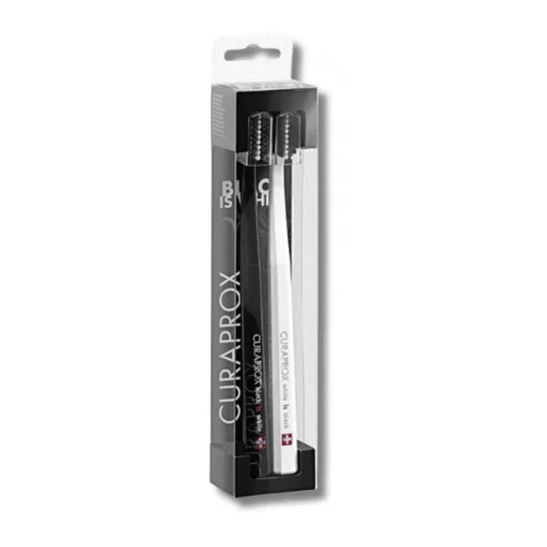 Набір зубних щіток - Curaprox CS 5460/2 White/Black