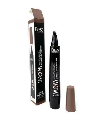 Маркер для брів Bless Beauty Wow Tattoo Brow Pen №1 Dark Brown