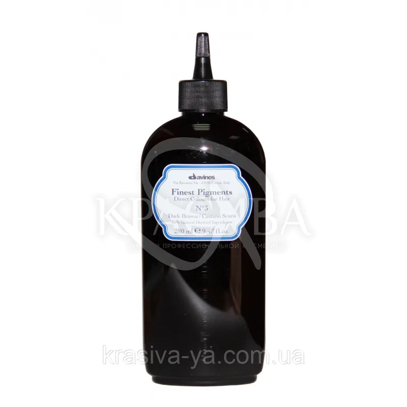 Фарба Для Волосся «Прямий Пігмент» (Темно-коричневий) - Finest Pigments №3 Dark Brown, 280мл
