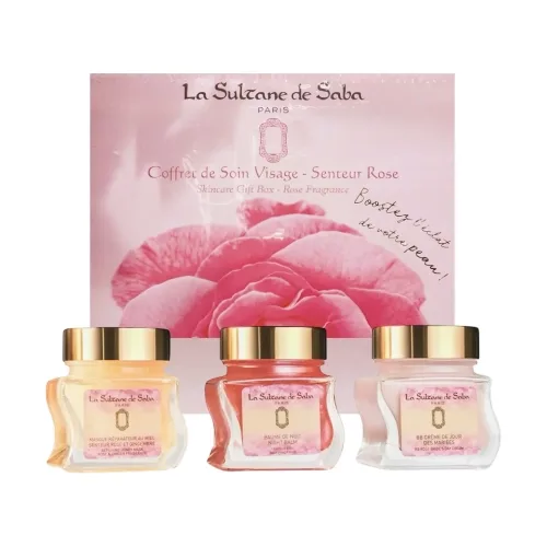 Набір для догляду за шкірою з ароматом троянди LA SULTANE DE SABA Skincare Gift Box Rose Fragrance