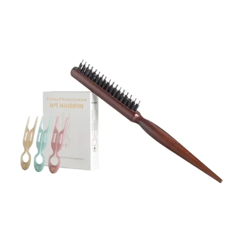 Колекційний набір шпильок з щіткою для волосся FIONA FRANCHIMON № 1 Hairpin Volume Value Set | Miami Collection & Backcomb Hair Brush