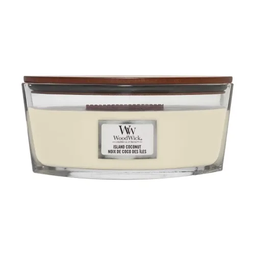 Ароматична свічка з ароматом кокоса та ананаса WOODWICK Ellipse Island Coconut — вага 453 г