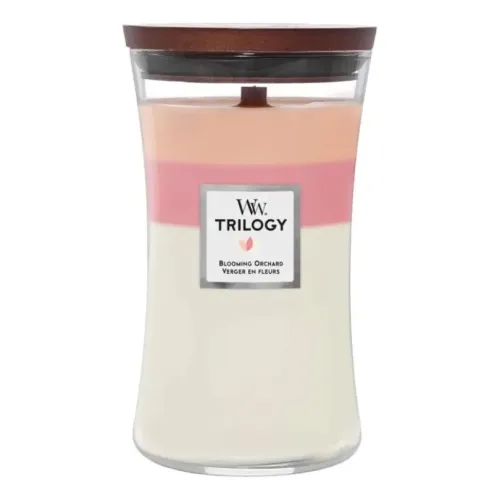 Ароматична свічка з ніжними нотами WOODWICK Large Trilogy Blooming Orchard — вага 609 г