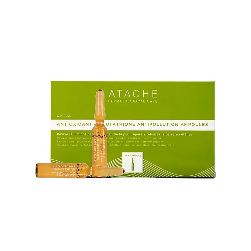 Atache C VITAL Antioxidant & Glutathione Antipollution Ampoules Антиоксидантні ампули з глутатіоном 10x2 мл