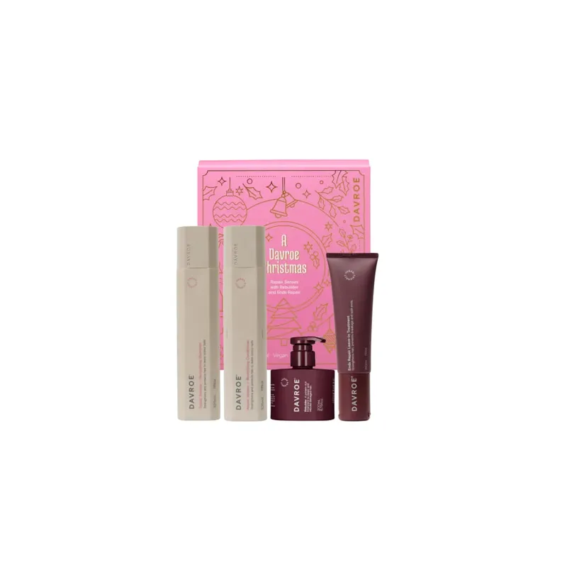 Davroe Christmas Repair Senses with Rebilder & Ends Repair Різдвяний набір продуктів для волосся Зволоження