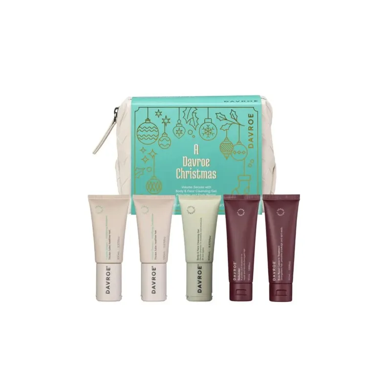 Davroe Christmas Volume Senses Travel Pack Різдвяний Туристичний набір продуктів для волосся Об’єм