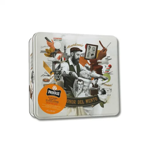 Набір для догляду за бородою - Proraso Metal Box Beard Care Wood &amp; Spice