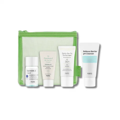 Набір мініатюр засобів зволожувальних для обличчя - Purito Weekend Getaway Kit