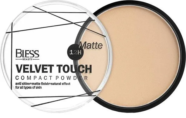 Компактна пудра для обличчя Bless Beauty Velvet Touch Compact Powder