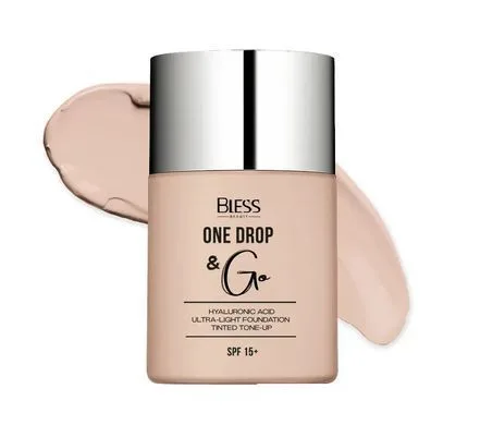 Тональний крем для обличчя Bless Beauty One Drop & Go №01 Porcelain