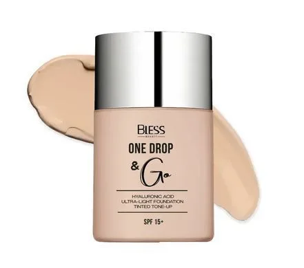 Тональний крем для обличчя Bless Beauty One Drop & Go №02 Light Beige