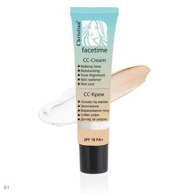 СС-крем SPF 18 Christian Facetime LF-530 №01 Natural