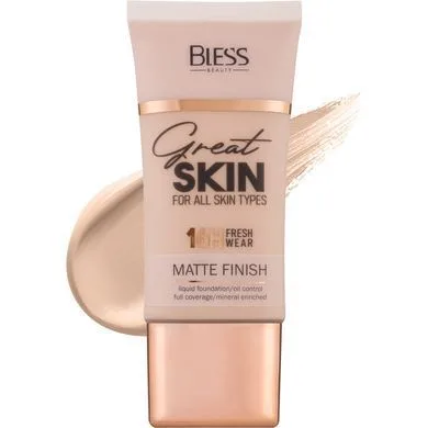 Матуючий тональний крем Bless Beauty Matte Finish Great Skin №03 Natural