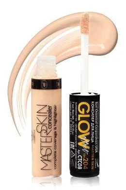 TC08 Консилер рідкий для обличчя MASTER SKIN GLOW effect №204 (Soft beige) TF COSMETICS