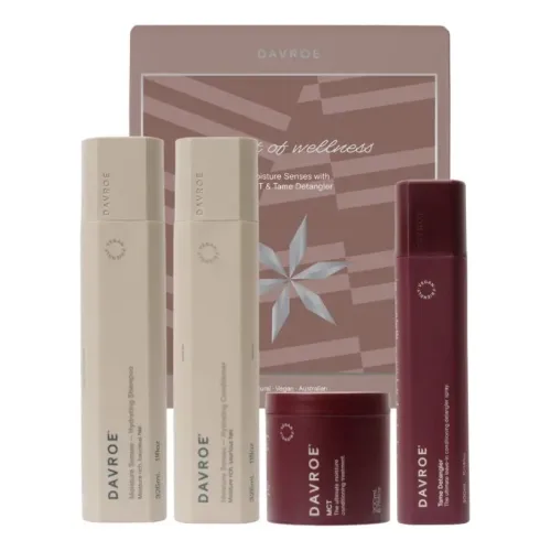 Подарунковий набір для зволоження волосся DAVROE Moisture Senses Christmas