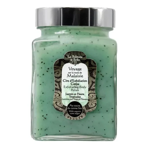 Скраб для тіла Жасмин і Тропічні Квіти LA SULTANE DE SABA Exfoliating Body Polish Jasmine and Tropical Flower — обʼєм 300 мл