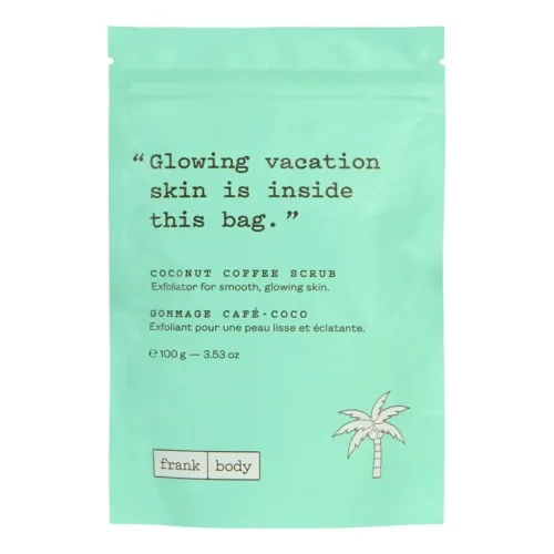 Кокосово-кавовий скраб для тіла FRANK BODY Coconut Coffee Scrub — вага