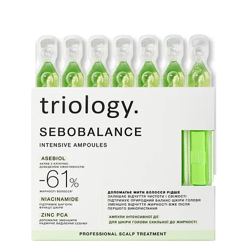 Сироватка Triology Sebobalance для жирної шкіри голови балансувальна, 20 ампул